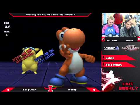 [Smashing Illini Weekly 9/11/15] TSI I Oven (Yoshi/Peach) vs. Massy (Pikachu) Project M