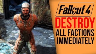 [Fallout 4] What happens if you destroy all factions IMMEDIATELY?