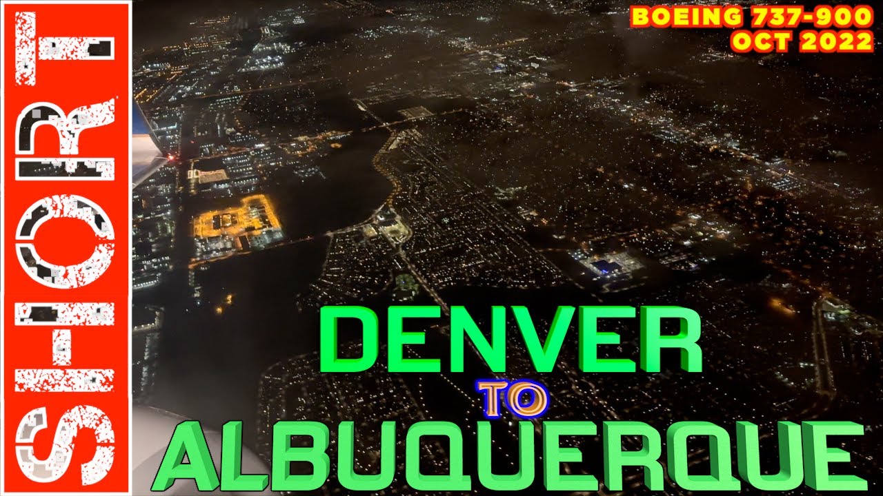 Denver to Albuquerque - Boeing 737-900 - United Airlines - Full Flight Trip Report DEN ABQ