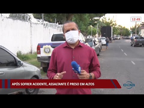 Após sofrer acidente, assaltante é preso na cidade de Altos 21 06 2021
