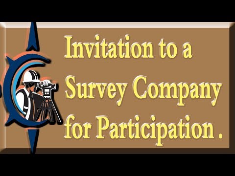 Sample letter of invitation to a survey company for participation. Video