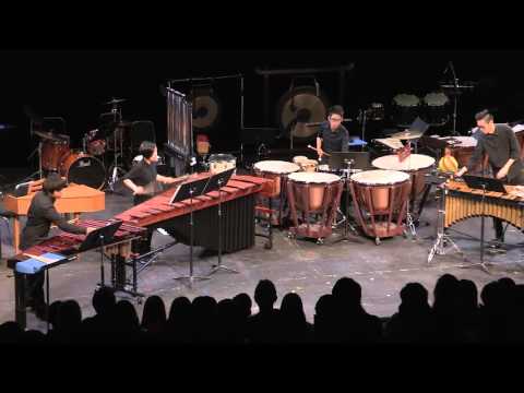 HKBU Percussion Ensemble Annual Concert 2015: 花回廊／風龍 - 山澤洋之