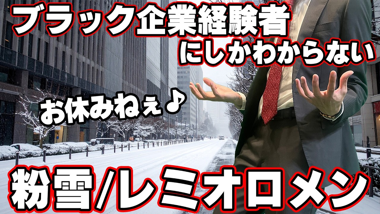 【替え歌】社畜にしかわからない粉雪/レミオロメン歌ってみた