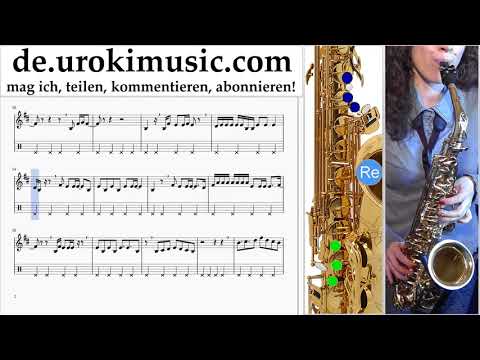 Saxophon Lernen Tenor Dua Lipa - New Rules Tabulatur Teil#2 um-i995