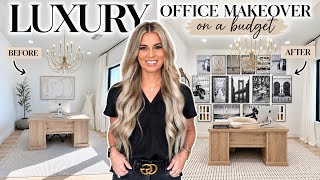 TAKING MY OFFICE FROM BASIC TO BEAUTIFUL! | LUXURY OFFICE MAKEOVER ON 