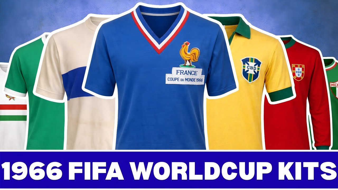 1966 FIFA World Cup Kits 🏆 Every Team Home & Away 🔥 Classic Football Shirts