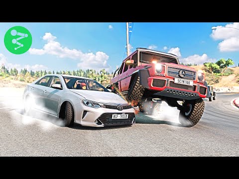 Dangerous Intersection Car Crashes #5 - BeamNG.Drive