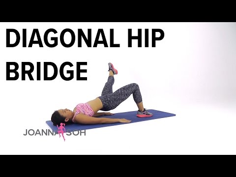 How to do Diagonal Hip Bridge | Joanna Soh
