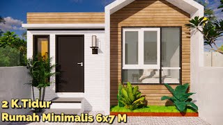 Desain Rumah Kekinian 6x7 Meter Ini Bikin Jatuh Cinta Banget