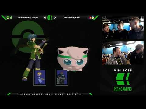 Mini Boss 4 Doubles Winners Semi-Finals - Scape/Joshuwasha (Green) vs Bachelor/Yink (Blue)