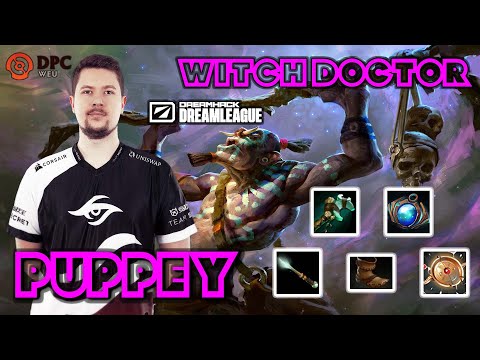 Puppey | Team Secret | Witch Doctor | 4x kill streak | WEU DPC 2021-22 | 7.30 E | META