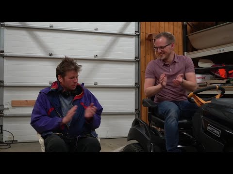 Guy on Lawnmower - Laugh Challenge(with a Comedian)