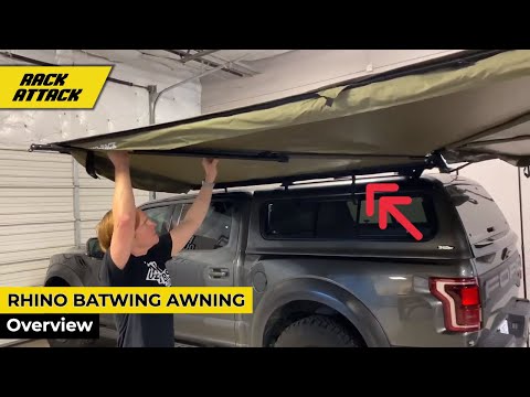 Rhino-Rack Batwing Driverside Awning Overview, Deploy and Stowing