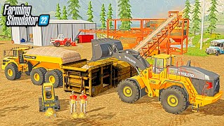 STARTING A LARGE GOLD MINE OPERATION! (NEW DIG SITE) | FARMING SIMULATOR 22