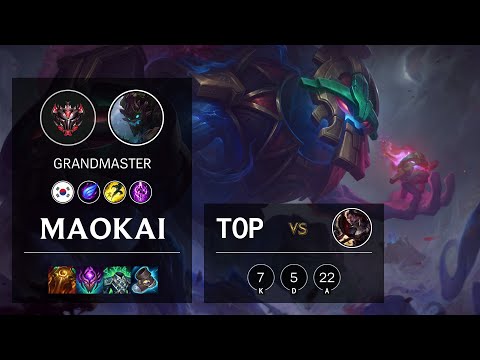 Maokai Top vs Darius - KR Grandmaster Patch 11.10