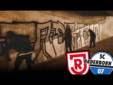 In der Nacht: Überraschungsbesuch der Paderborn-Ultras in Regensburg...