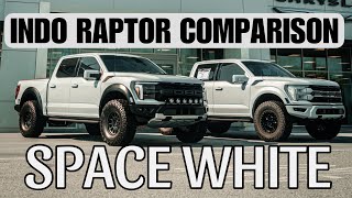 2025 SPACE WHITE Akins Ford Raptor INDO COMPARISON | Painted vs Non-Painted
