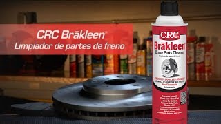 Video de instrucciones para el limpiador para partes de freno Brakleen® de CRC