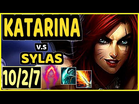 KATEVOLVED (KATARINA) vs SYLAS - 10/2/7 KDA MID GAMEPLAY - NA Ranked GRANDMASTER
