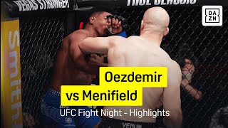 Volkan Oezdemir vs Alonzo Menifield | UFC Fight Night | DAZN Highlights