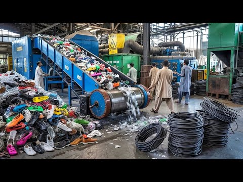 From Old Shoes to Power Cables | How Footwear is Recycled into High-Performance Electric Wires 