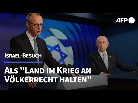 Video Thumbnail: Merz verteidigt Waffenembargo gegen Israel im Gazakrieg | AFP