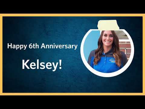 Congratulations Kelsey - 6 Years!