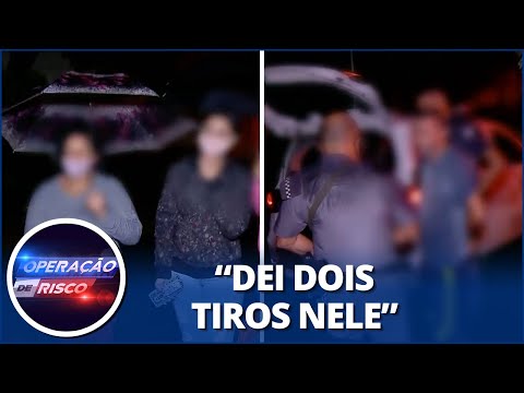 Homem armado vai atrás da ex-esposa e acaba preso: “Neto dela quebrou a minha TV”