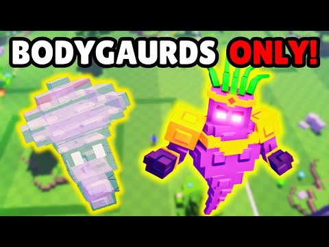 Can Our BODYGAURD TEAM BEAT IMPOSSIBLE MODE In Garden Tower Defense?