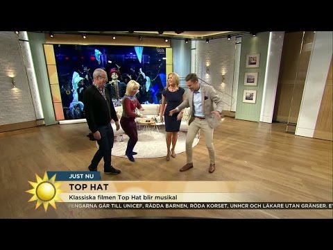 Steppskola inför musikalen Top Hat på Malmöoperan - Nyhetsmorgon (TV4)