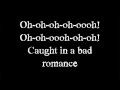 lady gaga - Bad Romance - Lyrics on screen 