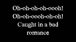 lady gaga - Bad Romance - Lyrics on screen