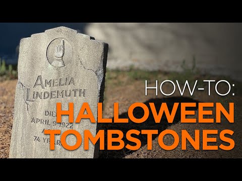Make Your Own Realistic Halloween Tombstones