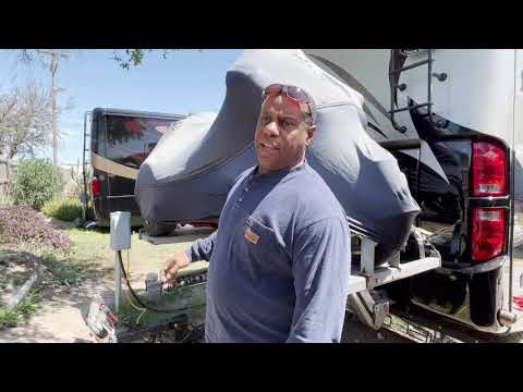 Review of our Motorcycle lift made by Hydralift Fulltime RV lifestyle #14