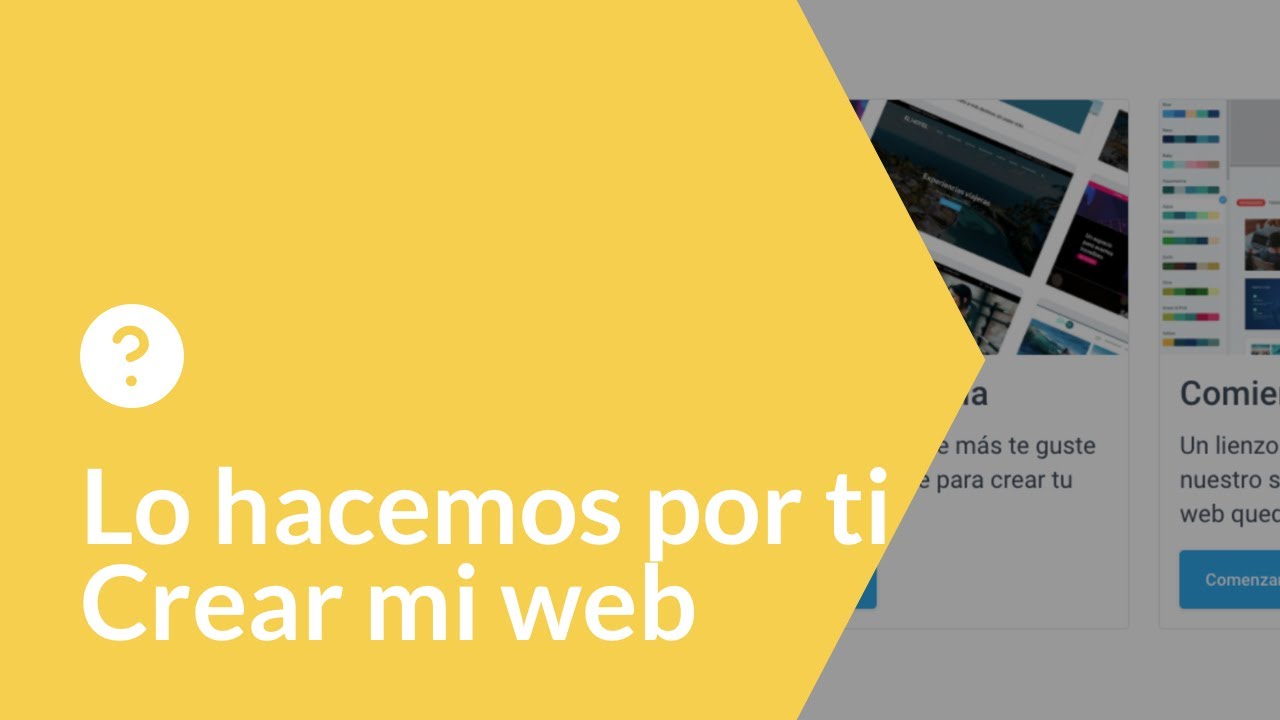 Cómo crear mi web | Lo hacemos por ti