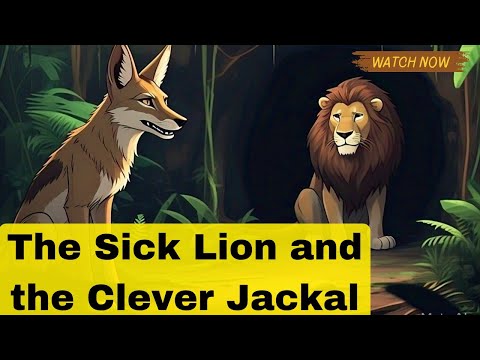 The Sick Lion and the Clever Jackal | A Jungle Story with a Moral | "The Sick Lion’s Deadly Trick! 🦁