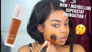 OMG ! BEST DRUGSTORE Foundation ?! | Maybelline SuperStay Foundation