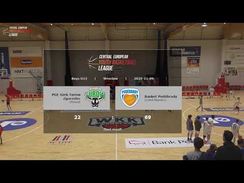 CEYBL U13, 9. 11. 2025, PGE Giek Turów Zgorzelec - Basket Poděbrady