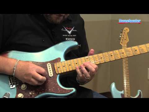 Fender Custom Shop '57 Reissue Stratocaster Heavy Relic 2013 - Teal and Sunburst image 24