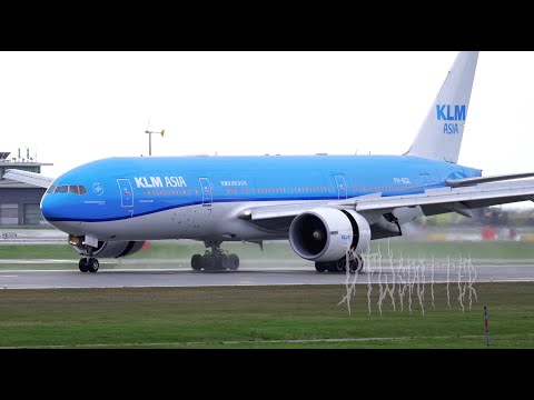 KLM Asia 777-206(ER) Landing At Vancouver International Airport