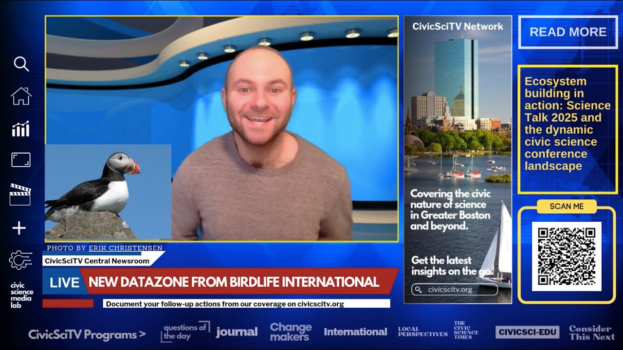 New BirdLife DataZone, keys to engage society with nature, & Biophilia award! CivicSciTV News May 5