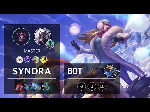 Syndra Bot vs Ezreal - KR Master Patch 10.12