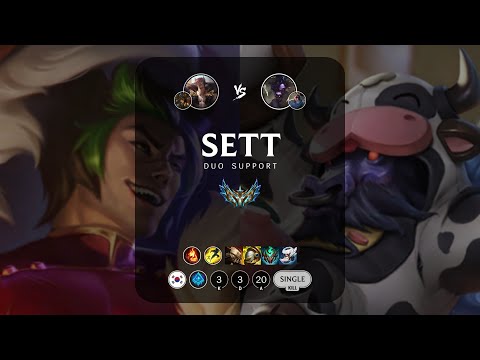 Sett Support vs Alistar - KR Challenger Patch 13.13