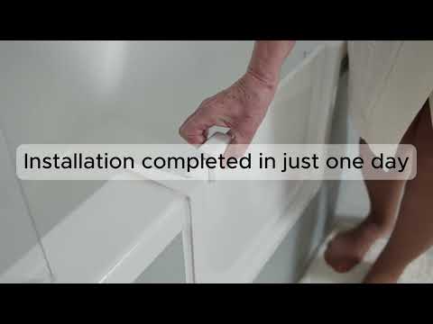 UDOOR bathtub door - We significantly reduce the step-in level to your bath
