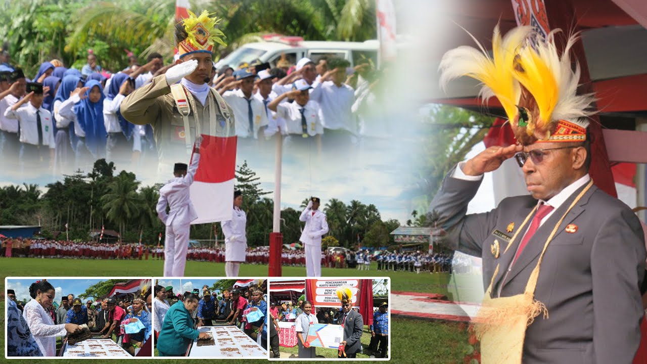 Bupati F.X Mote Canangkan Sejumlah Program Strategis di Perayaan Hut Waropen Ke 22 dan Hardiknas