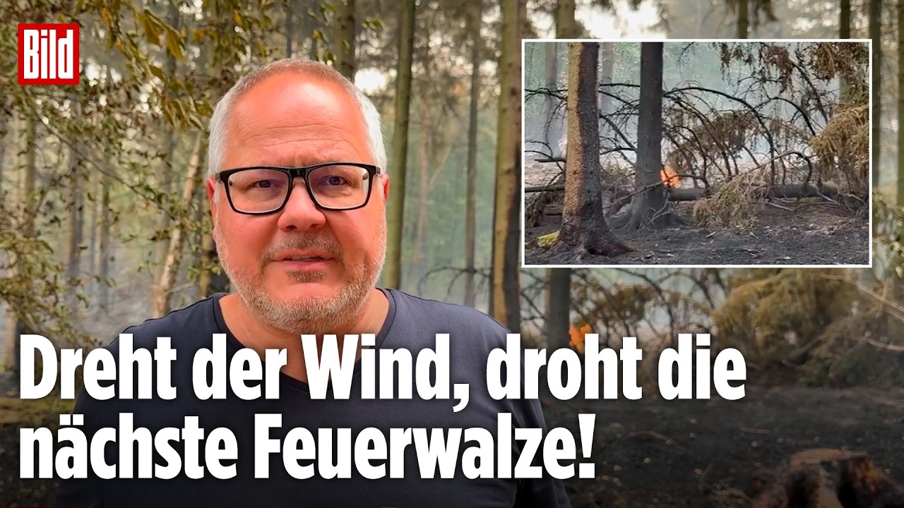 HÜRTGENWALD: Neue Feuerfront – Flammen drohen Richtung Häuser zu ziehen!