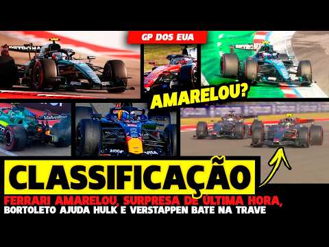 🚨CLASSIFICAÇÃO: FERRARI AMARELOU? SURPRESA NA POLE, BORTOLETO AJUDA E VERSTAPPEN NA TRAVE| FÓRMULA 1