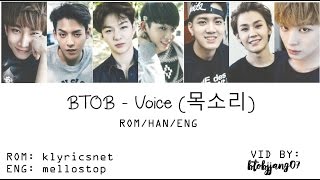 BTOB (비투비) - Voice (목소리) [ROM/HAN/ENG] LYRICS | The Miracle OST