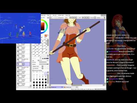 Mario Party Plays as MK404 Draws | Bonus ~ FIGHTING WIRE FRAMES