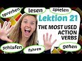 GERMAN LESSON 21 10 MOST USED GERMAN ACTION VERBS PARODY